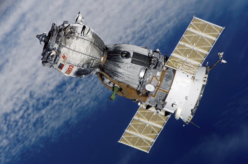 Spaceship in space