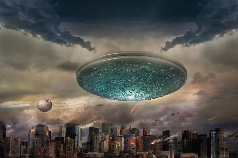 UFO in the sky